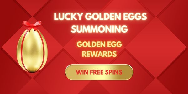 Landscape casino promo banner with game art and a reward headline