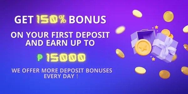Promotional artwork with gaming symbols and a rewards message